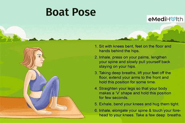 boat pose for improving digestion