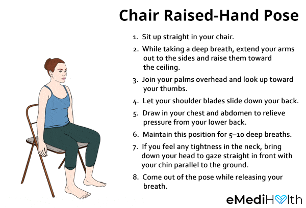 chair-raised hand pose