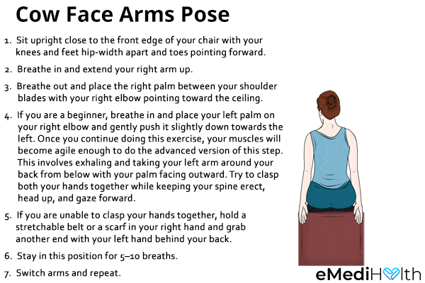 cow face arms pose
