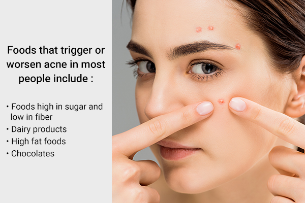 how can diet help manage acne?