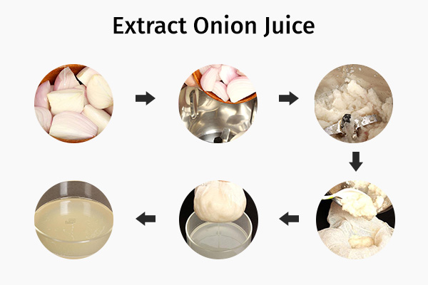 how to extract onion juice easily?