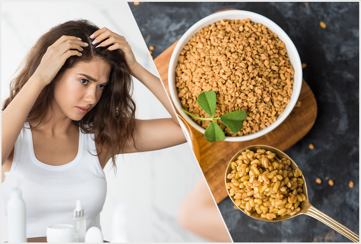 5 ingredients to mix with fenugreek seeds for hair growth and dandruff resolution